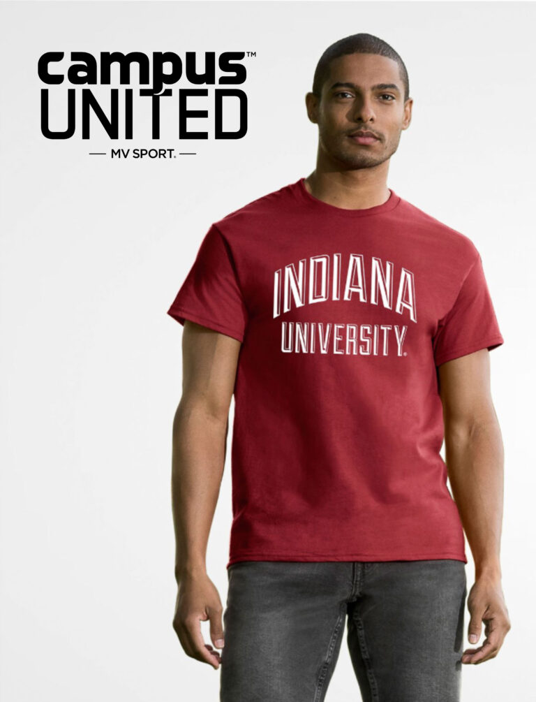 Campus United, man in an Indiana University t-shirt